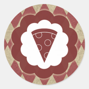 Adesivo pizza vintage