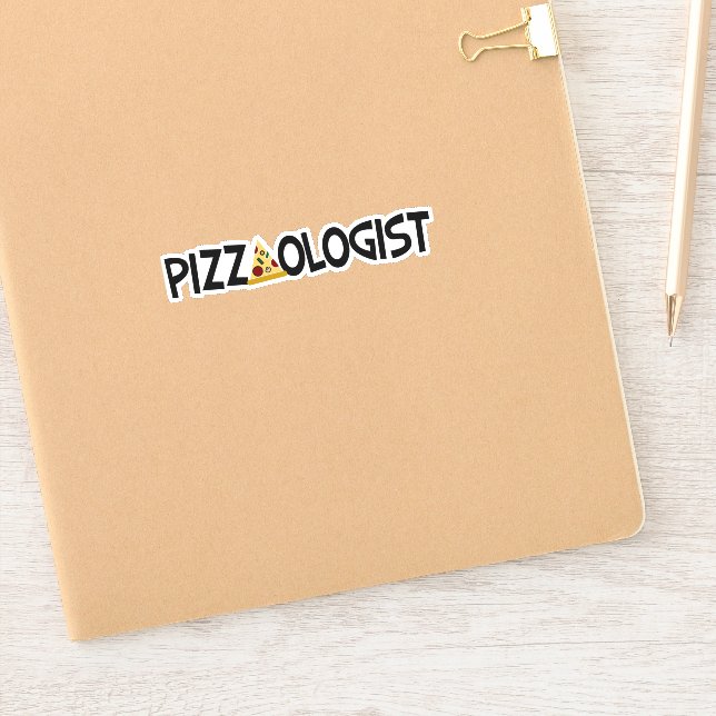 Adesivo Pizzaologista - Pizza Sticker Engraçado (Notebook)