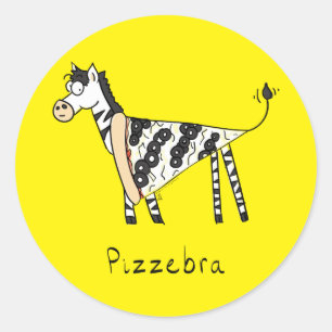 Adesivo Pizzebra Pizza Zebra Stickers