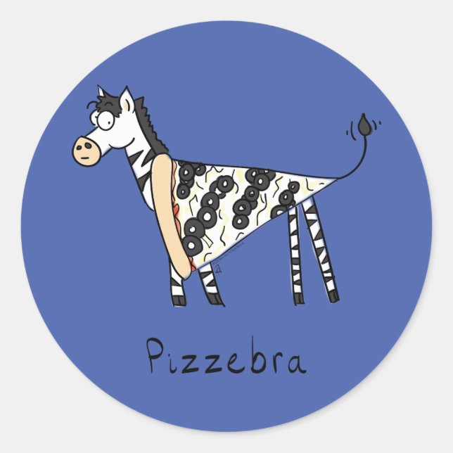 Adesivo Pizzebra Pizza Zebra Stickers (Frente)