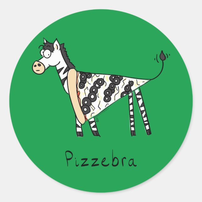 Adesivo Pizzebra Pizza Zebra Stickers (Frente)