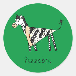 Adesivo Pizzebra Pizza Zebra Stickers