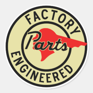 Adesivo Placa antiga da Pontiac Factory Engineered Parts