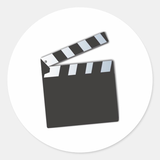 Adesivo Placa Clapperboard de Filmes (Frente)