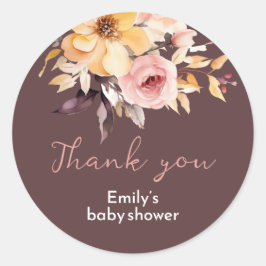 Adesivo Placa de chá de fraldas de menina cor-de-rosa embe