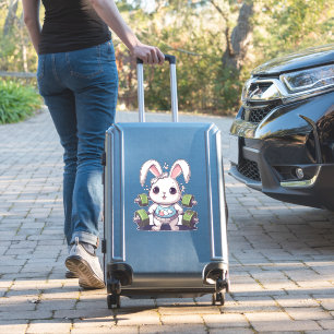 Adesivo Placa de Coelho do Bunny Malhação Studio Workout E