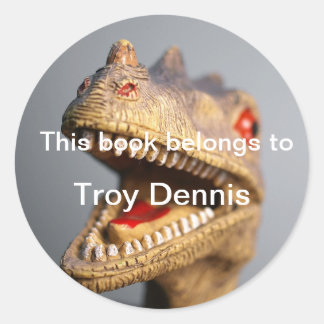 Adesivo Placa de Dinossauro