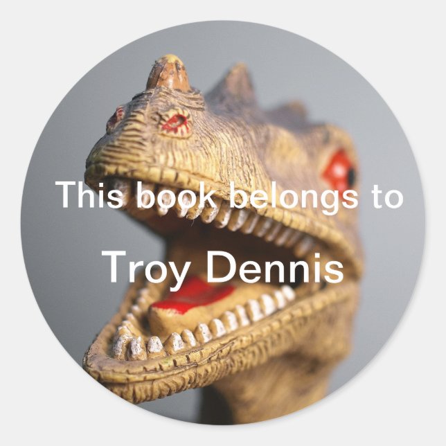 Adesivo Placa de Dinossauro (Frente)