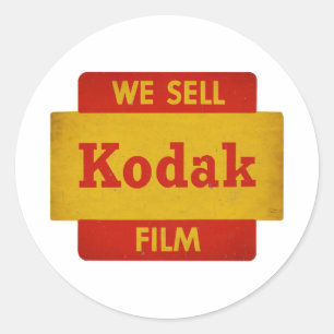 Adesivo Placa de filme Kodak vintage