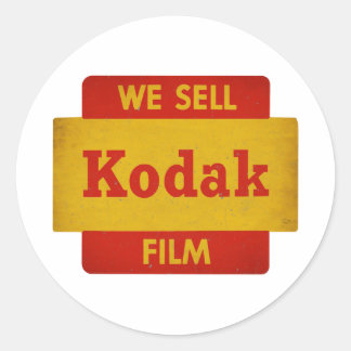 Adesivo Placa de filme Kodak vintage