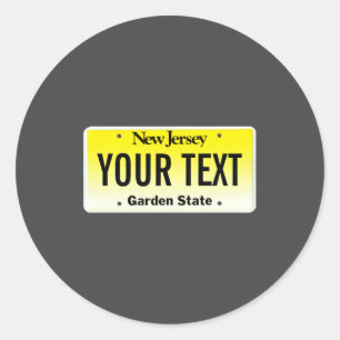 Adesivo Placa de licença de Nova Jersey _1