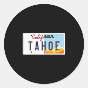 Adesivo Placa de Licença Vintage Lake Tahoe Califórnia Nev