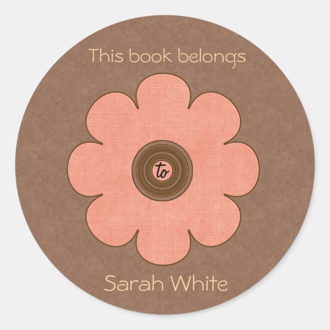 Adesivo Placa de Livro (Frente)