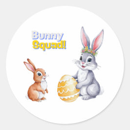 Adesivo Placa de Páscoa de Aquarela para Feriados de Prima