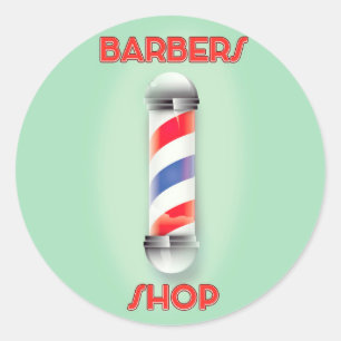 Adesivo Placa de poste vintage de barbearia