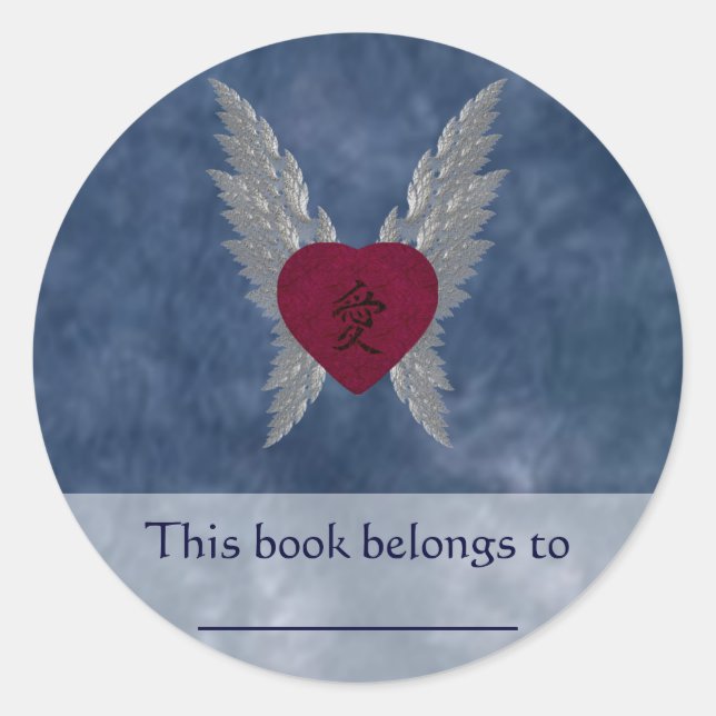 Adesivo Placa de Reserva do Amor Asiático (Frente)