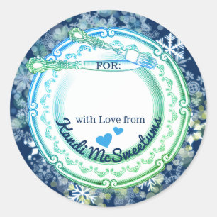 Adesivo Placa de rico utensílios Natal da cozinha de