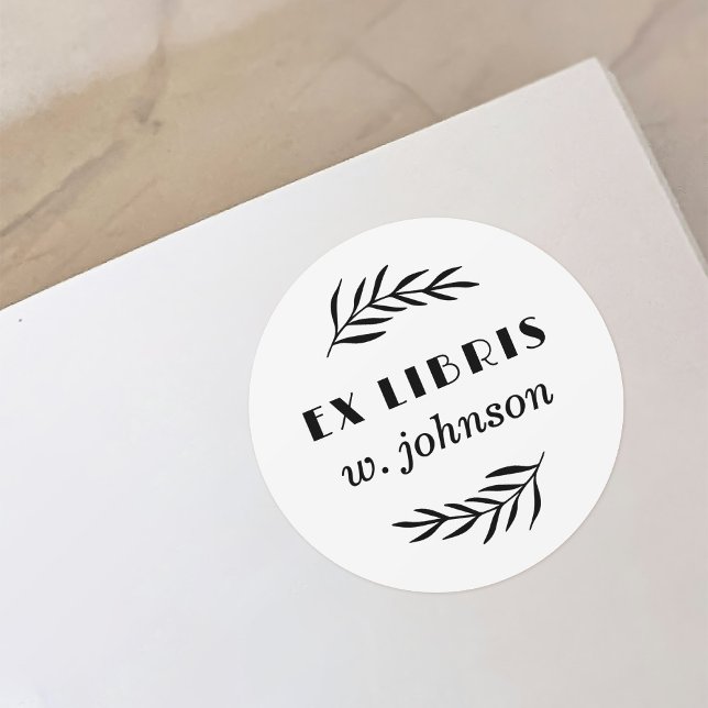 Adesivo Placa de segurança de ex liris da ramificação Botâ (Criador carregado)