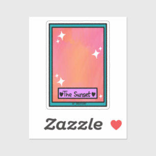 Adesivo Placa de setas sunset