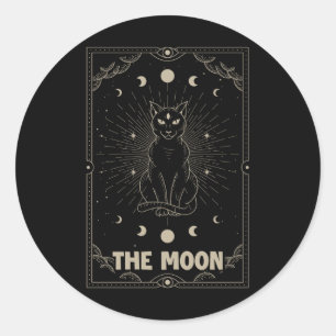 Adesivo Placa De Tarô De Gato Crescente Para Gato Tarto