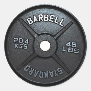 Adesivo Placa do Barbell