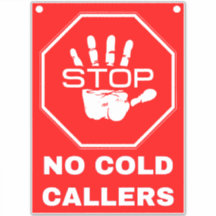 Placa Pare de Ligar sem se Identificar - Vermelho