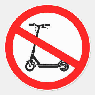 Adesivo Placa Proibido Patinetes Elétricos – restringido E