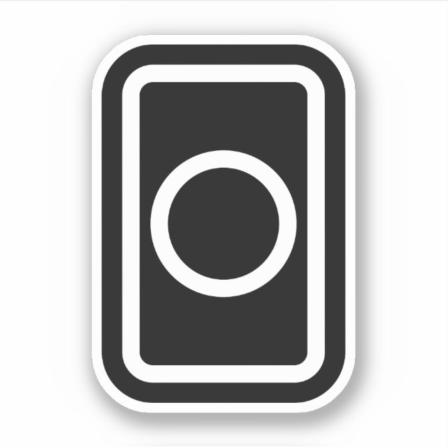 Adesivo Placa Zener | Círculo oco (Frente)