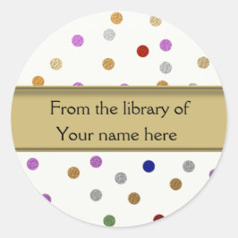 Adesivo Placas de Reserva Personalizadas - Pontos Colorido
