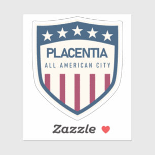 ADESIVO PLACENTIA ORANGE CALIFÓRNIA - CIDADE DE PLACENTIA