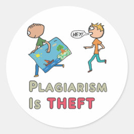 Adesivo Plagiarismo é Roubo