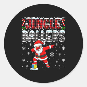 Adesivo Plaid Jingle Ballers Papai Noel Dabbing Volei Nata