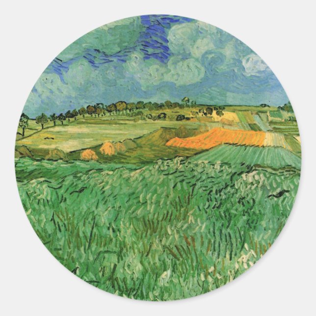 Adesivo Plain Próar Auvers por Vincent van Gogh (Frente)