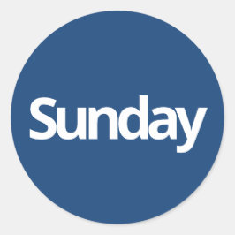 Adesivo Planeamento de domingo dia fornece marinho branco 