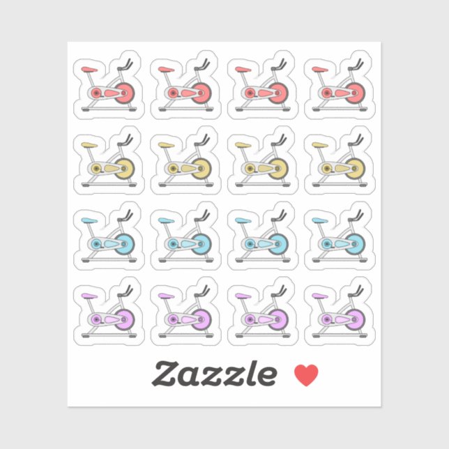 Adesivo Planejador de Cardio de Exercício de Bike de Rodag (Folha)