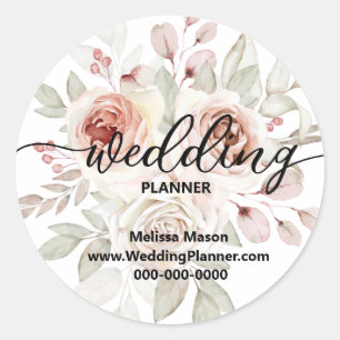 Adesivo Planejador de CASAMENTO floral lindo