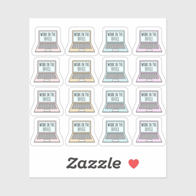 Adesivo Planejador de Dias Úteis do Lembrete do Office (Folha)