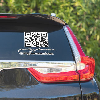 Adesivo Planejador de Festa Qualquer Negócio Código QR Car