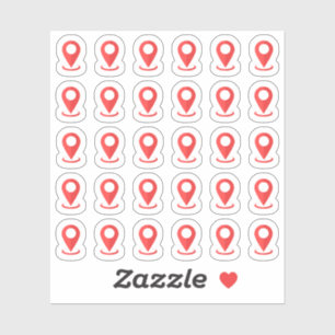 Adesivo Planejador de Mapa de Rota de Viagem do Marcador d