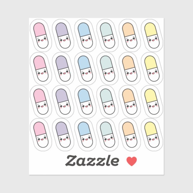 Adesivo Planejador de rastreador de comprimidos de lembret (Folha)