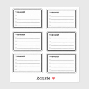 Adesivo Planejador Diário de Lista de Tarefas