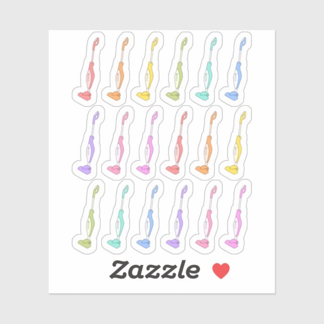 Adesivo Planejador Lembrete de Tarefas de Limpeza de Vácuo (Folha)