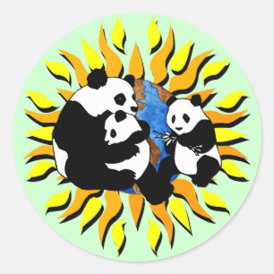 Adesivo Planeta da panda