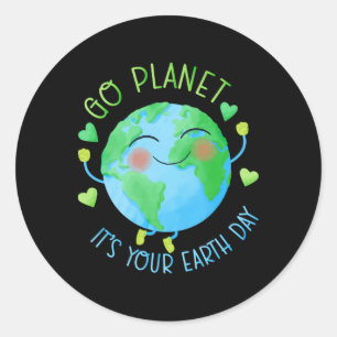 Adesivo Planeta do Dia da Terra É o Dia da Terra