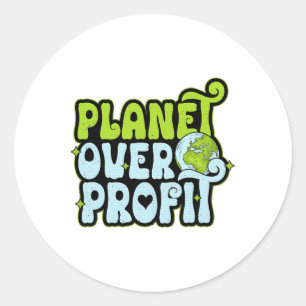 Adesivo Planeta do Dia da Terra sobre Proteção Ambiental d