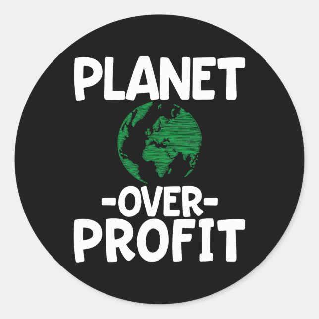 Adesivo Planeta Sobre Lucro (Frente)