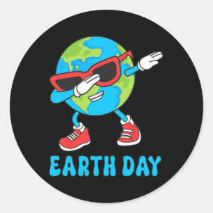 Adesivo Planeta Terra Dia de Aniversário Dab Groovy Dabbin