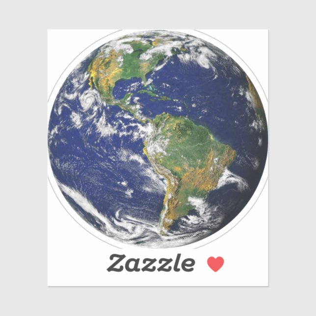 Adesivo PLANETA TERRA DO ESPAÇO 3" Sq. Laptop Skin Sticker (Folha)