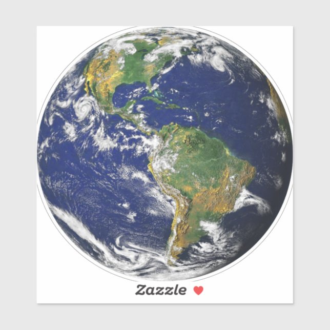 Adesivo PLANETA TERRA DO ESPAÇO 6" Sq. Laptop Skin Sticker (Folha)