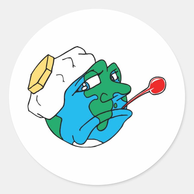 Adesivo Planeta triste (Frente)